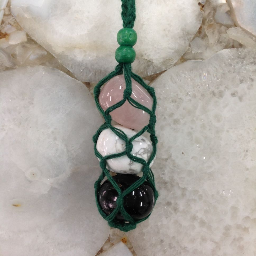 Net Cage Necklace - GREEN Net Cage Necklace - GREEN